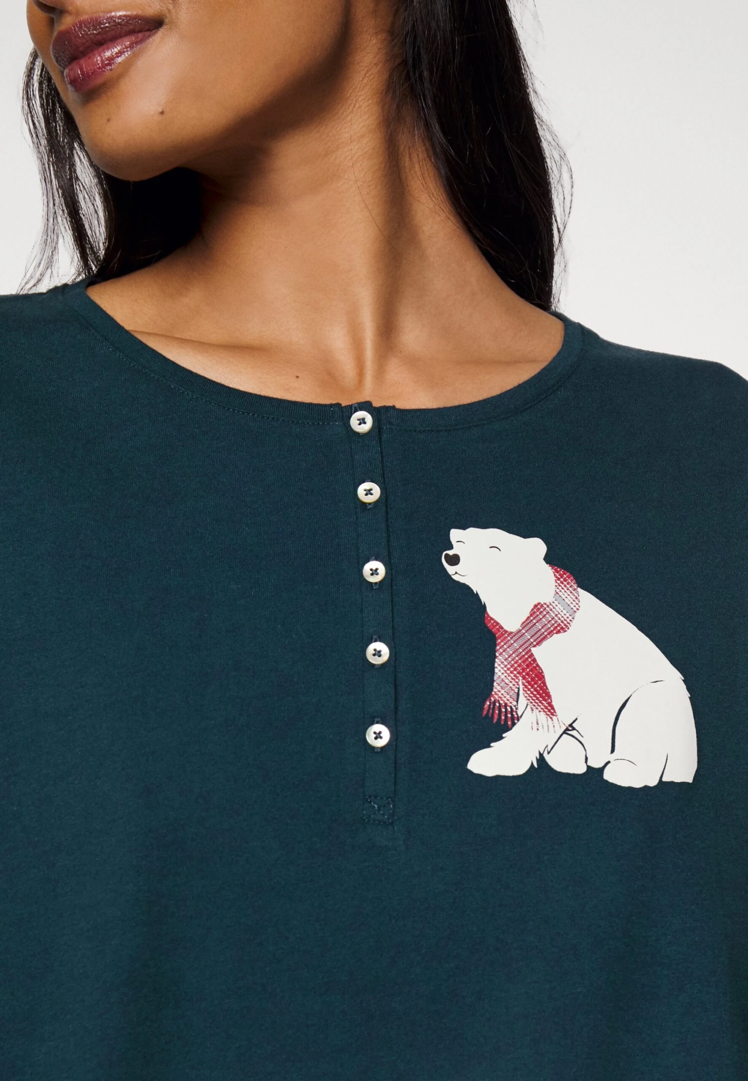 Triumph Nightdresses Character Buttons - Nachtjapon - Russian Green - Afbeelding 5