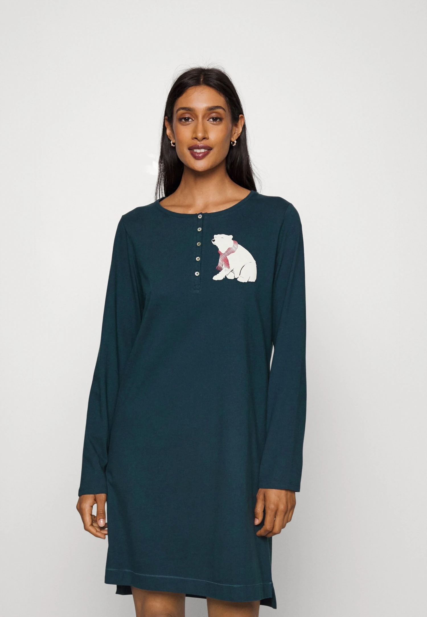 Triumph Nightdresses Character Buttons - Nachtjapon - Russian Green